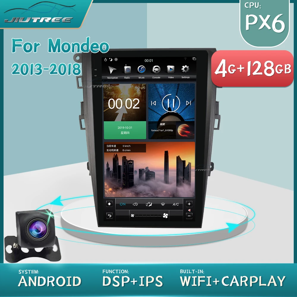 

Автомобильный радиоплеер с экраном Tesla ISP для Ford Mondeo 2013-2018, стерео, DVD, мультимедийный плеер с GPS-навигацией, головное устройство