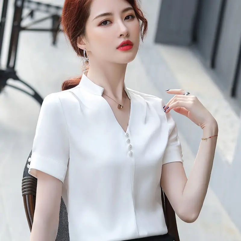 

2021 Модные женские летние сандалии; Новая одежда для детей с короткими рукавами, повседневные футболки женские v-образный вырез, однотонная б...