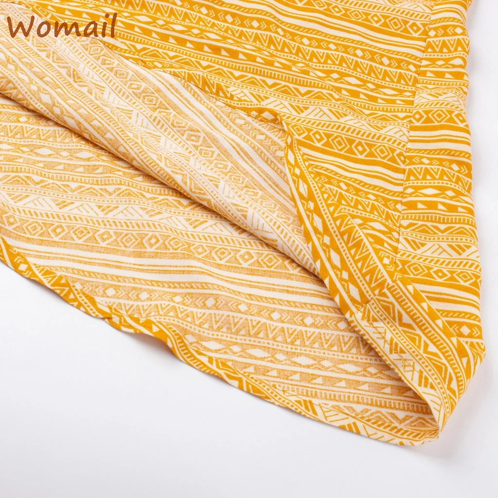 Женское богемное платье с цветочным принтом 2020 Вадим короткий рукав Ropa Mujer на