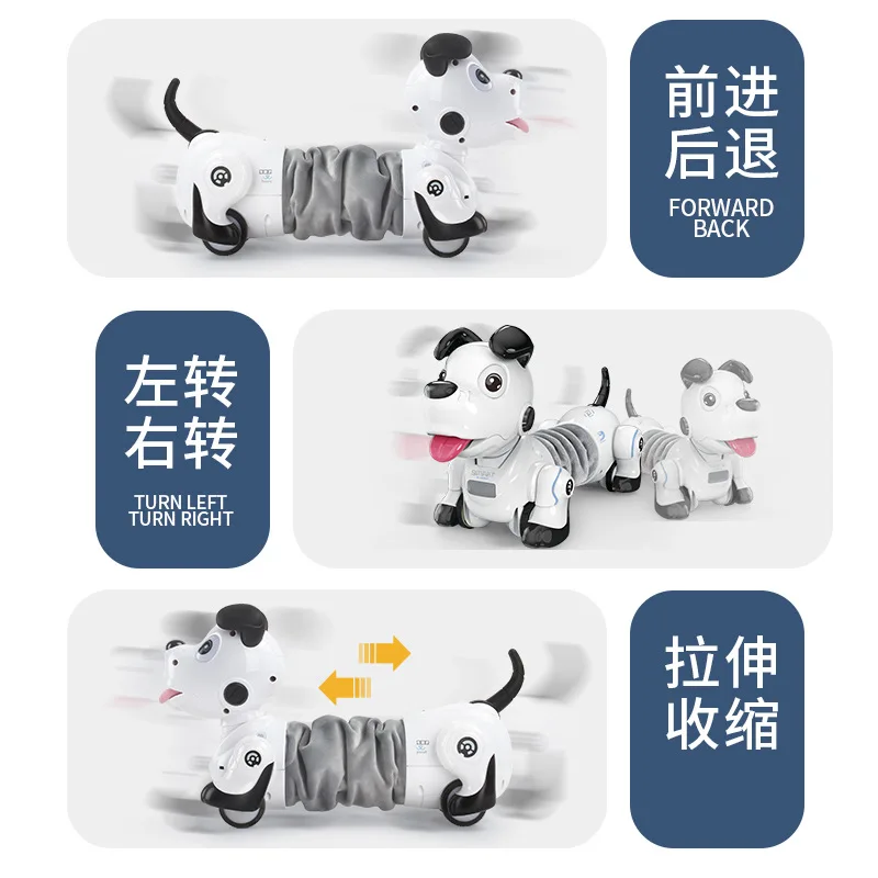 2021 New Programable 2.4G Wireless Remote Control Smart Robot Dog Kids Toy Intelligent Talking Electronic Pet kid Gift | Игрушки и хобби