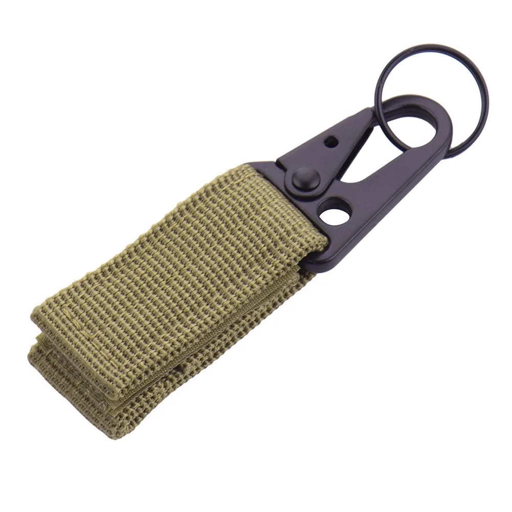 

Outdoor Carabiner Strength Nylon Tactical Backpack Key Hook Webbing Buckle Hanging System Belt Buckle Hanging Climbing Accessory