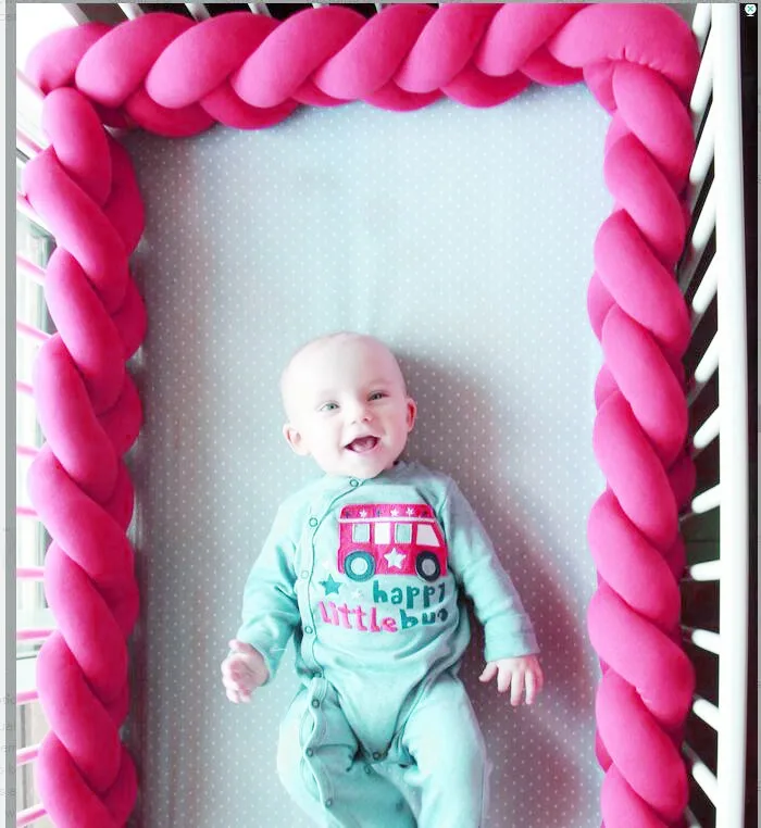 CYSINCOS 1 м 2 м 3 м детская кровать коса узел подушка для младенца Bebe защита для кроватки кроватка декор комнаты
