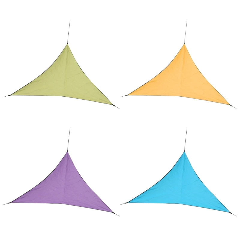 

Уличный треугольный солнцезащитный навес, водонепроницаемая ткань для защиты от УФ-лучей, для патио, двора, сада, кемпинга, 4 м