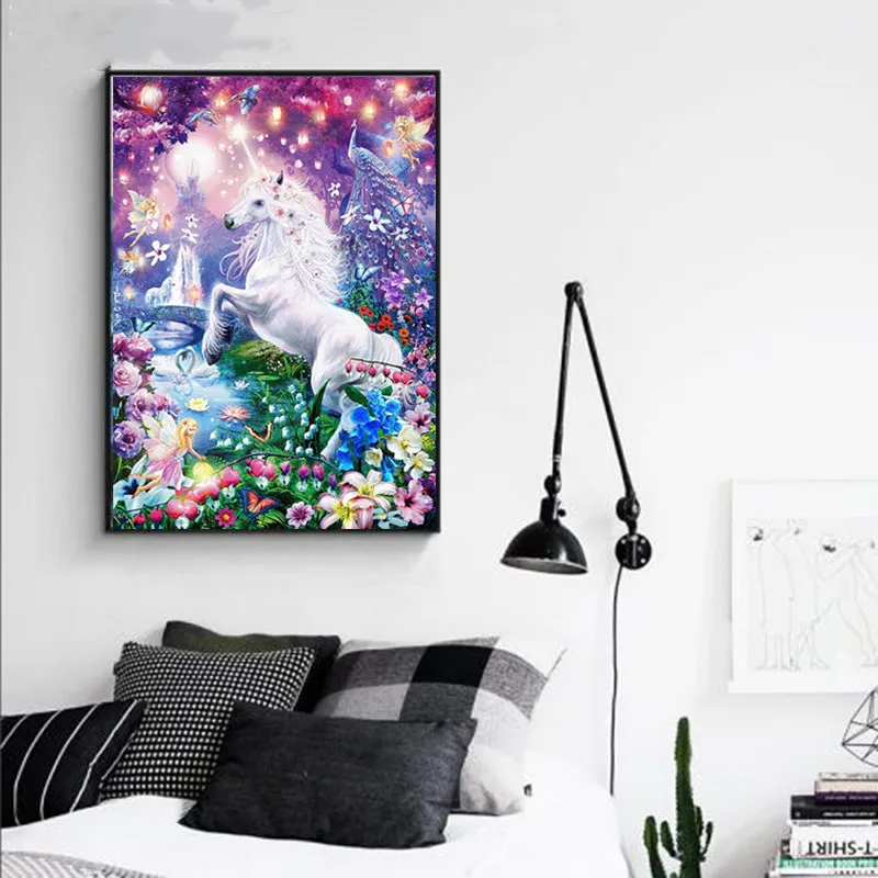

5D DIY full round diamond painting embroidery animal unicorn cross stitch diamond mosaic rhinestone home decoration gift