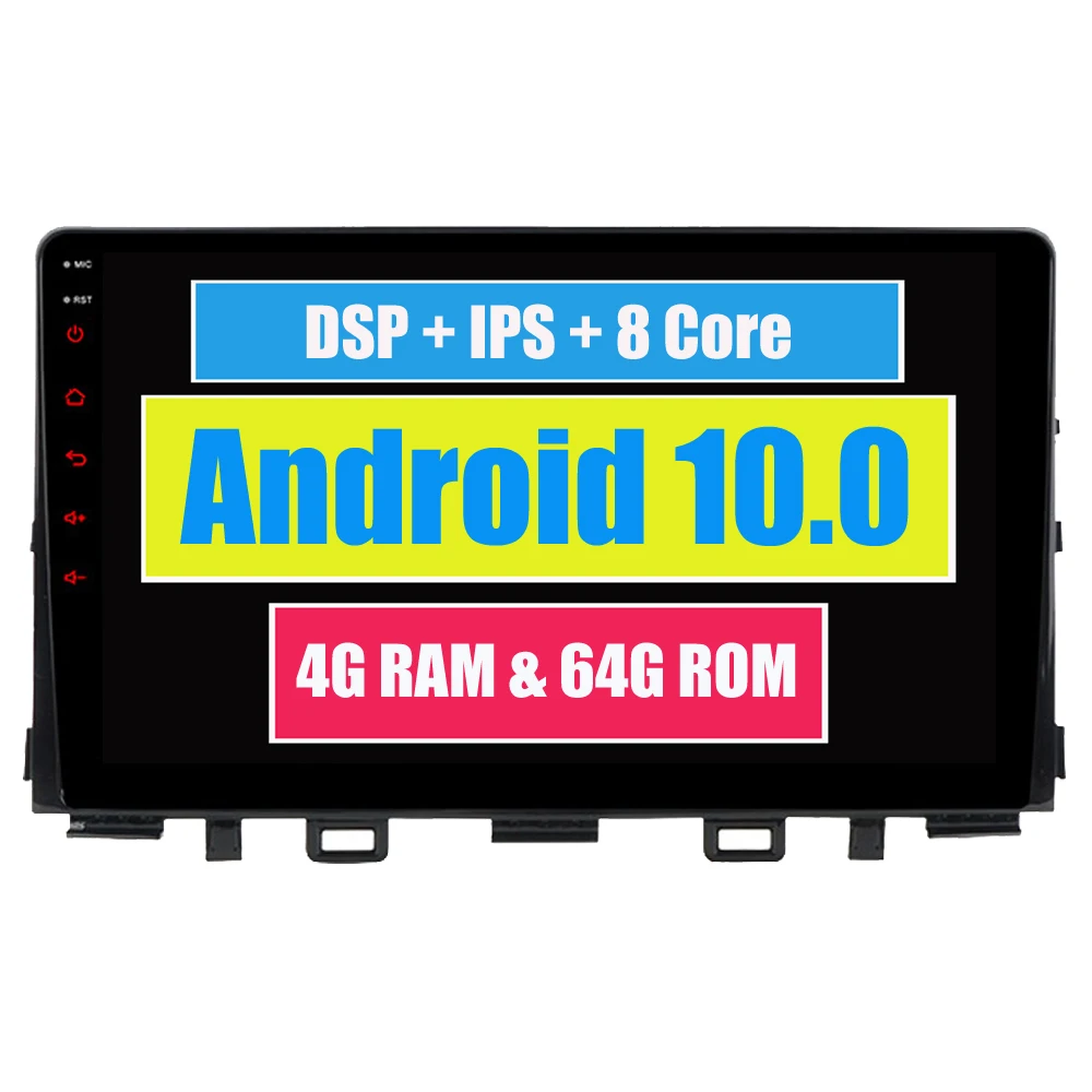 RoverOne Android 10 автомобильный мультимедийный плеер для Kia Rio 2017 2018 Авторадио Bluetooth