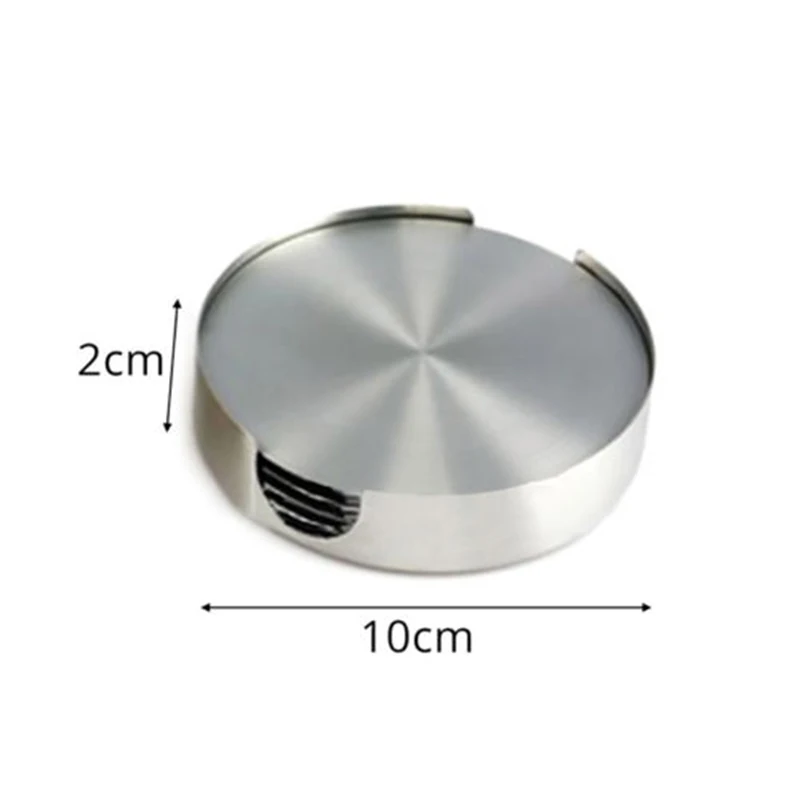 

Mini Coasters Food Round Bar Drink Cup round office Office Cup Tea Stainless Steel