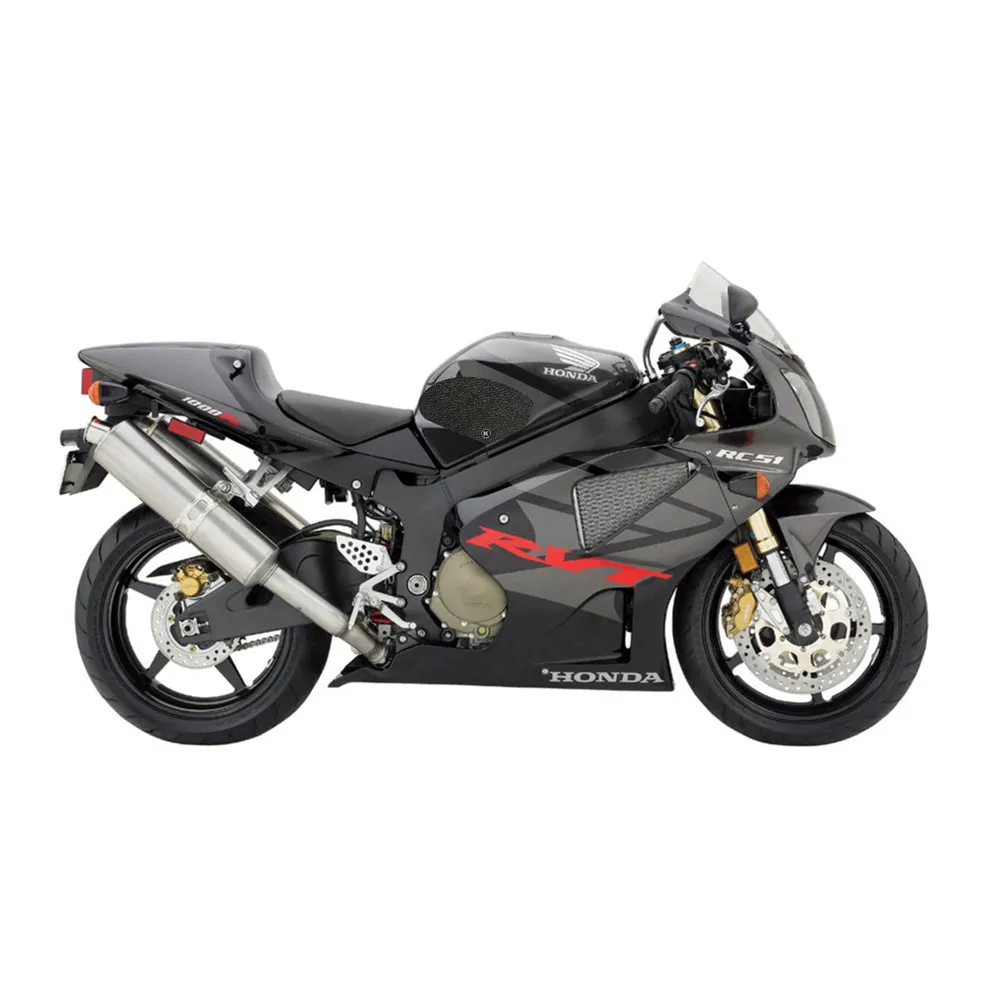 Motorcycle tank grip fuel traction pad side knee friction protector sticker for HONDA 2001-2006 RC51 VTR1000 | Автомобили и