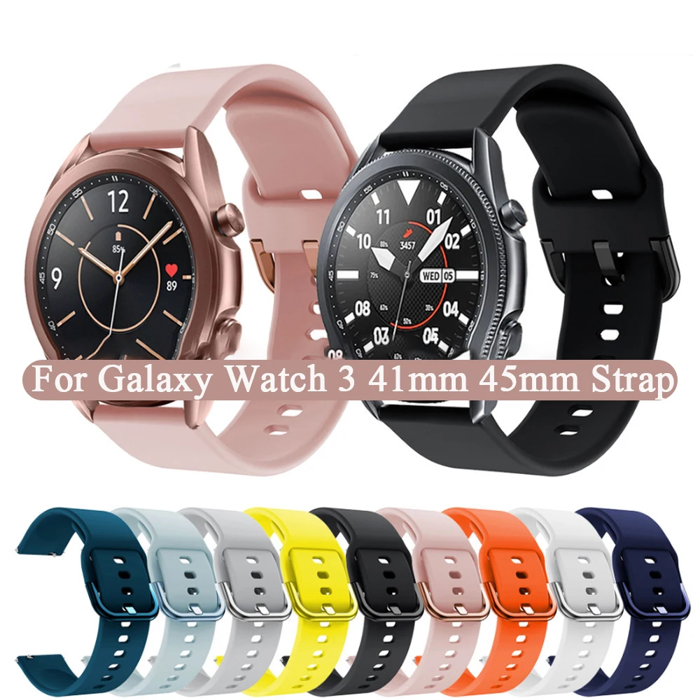 Для Samsung Galaxy Watch 3 45 41 мм ремешок Смарт часы для watch сменные спортивные Браслет