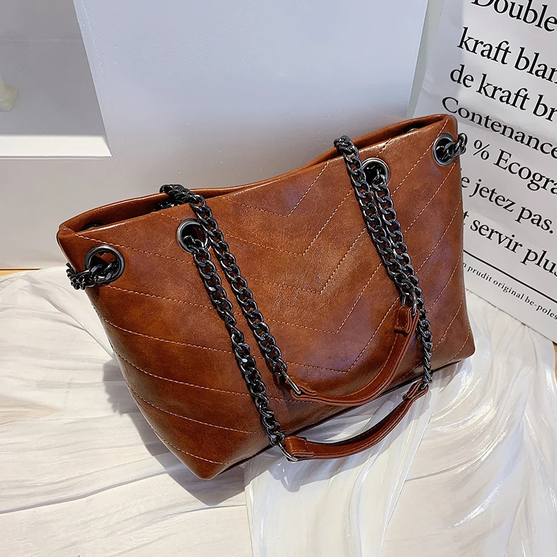 Ретро сумка на плечо женская новинка 2019 цепочке сумка-мессенджер Женская Большая