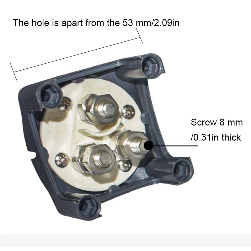 

New 12-60V 100-300A Battery Selector Isolator For Motor homes Boat RV Disconnect Rotary Switch Cut On & Off