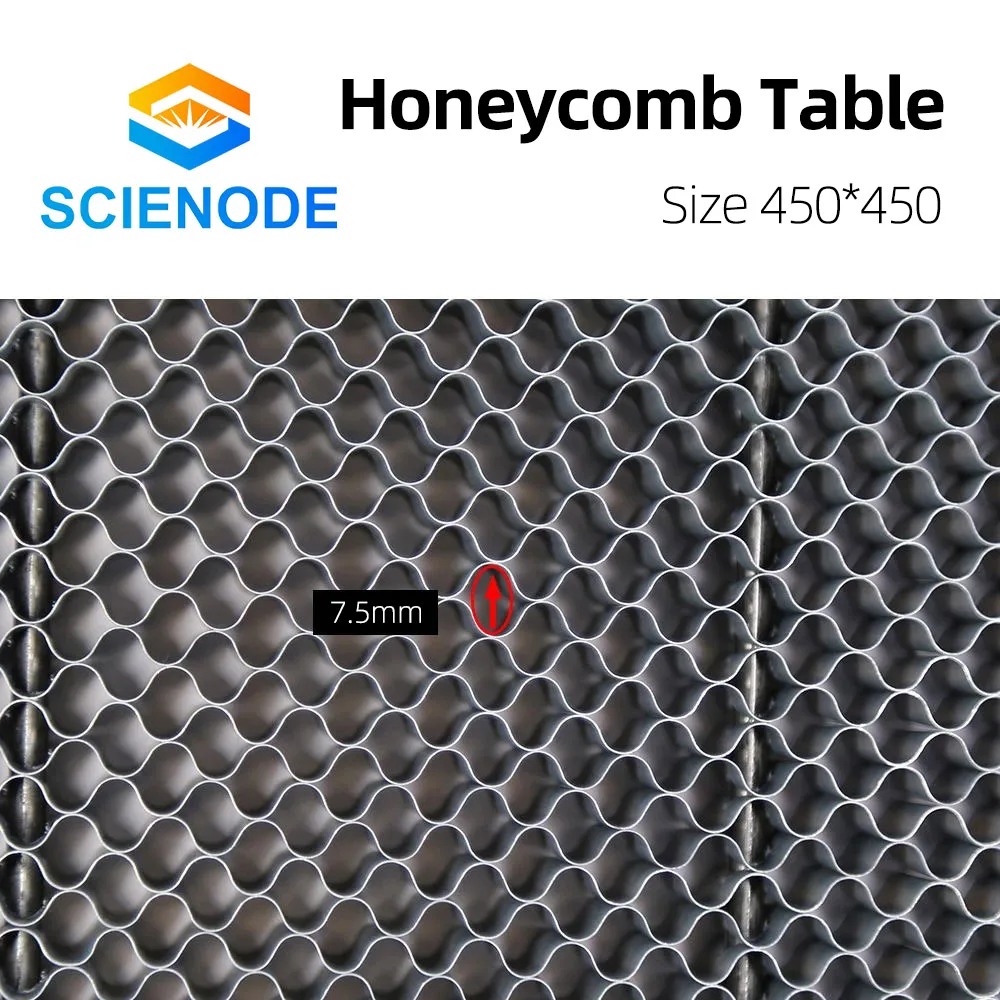 Scienode Honeycomb Working Table 450*450mm Customizable Size Board Platform Laser Parts for CO2 Laser Engraver Cutting Machine enlarge