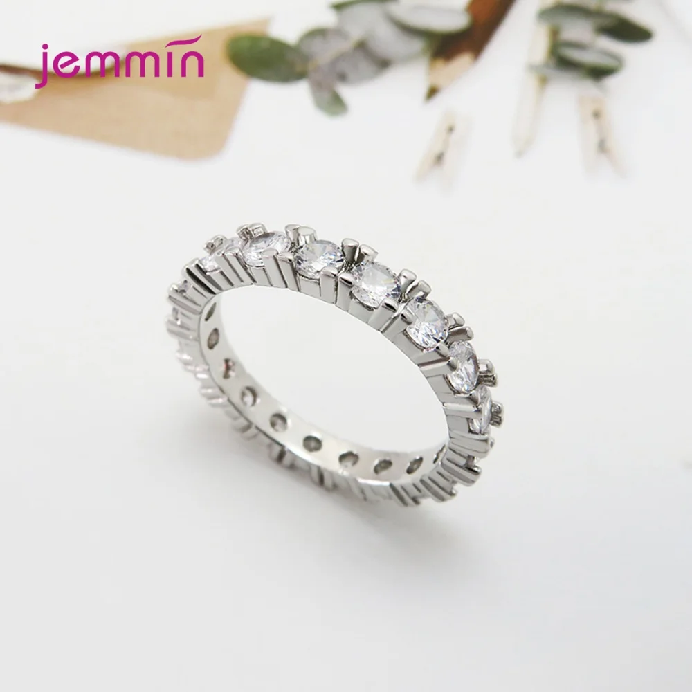 Супер Сверкающее Стерлинговое Серебро 925 пробы полностью кубический цирконий