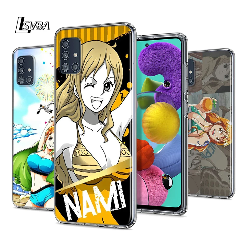 

One Piece NAMI For Samsung Galaxy S20Ultra S20 Plus S10 Lite A01 A11 A21 A21S A31 A41 A42 A51 A71 A81 Phone Case