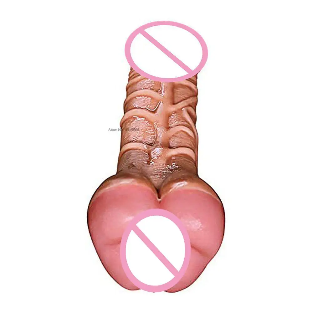 Эротические секс-игрушки для геев 2 в 1 фаллоимитатор анальный полый пенис мужчин