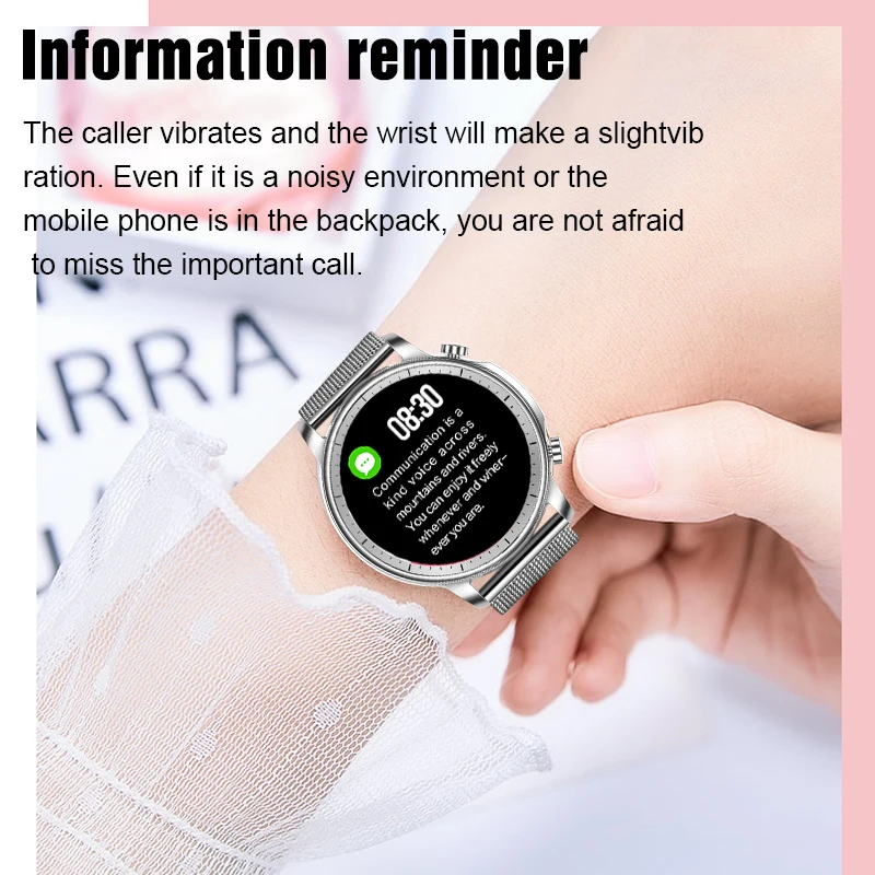 

LIGE Fashion Smart Wtch Women Blood Pressure Blood Oxygen Monitor Multi-sports Mode Message Reminder Waterproof Smartwatch Men