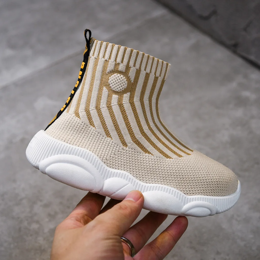 Детская обувь для малышей младенцев спортивные носки в полоску маленьких