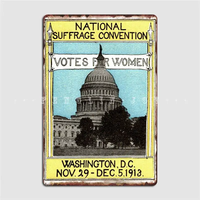 

1913 Votes для женщин металлический знак клувечерние персонализированный Настенный декор гараж; Клуб жестяной знак плакат