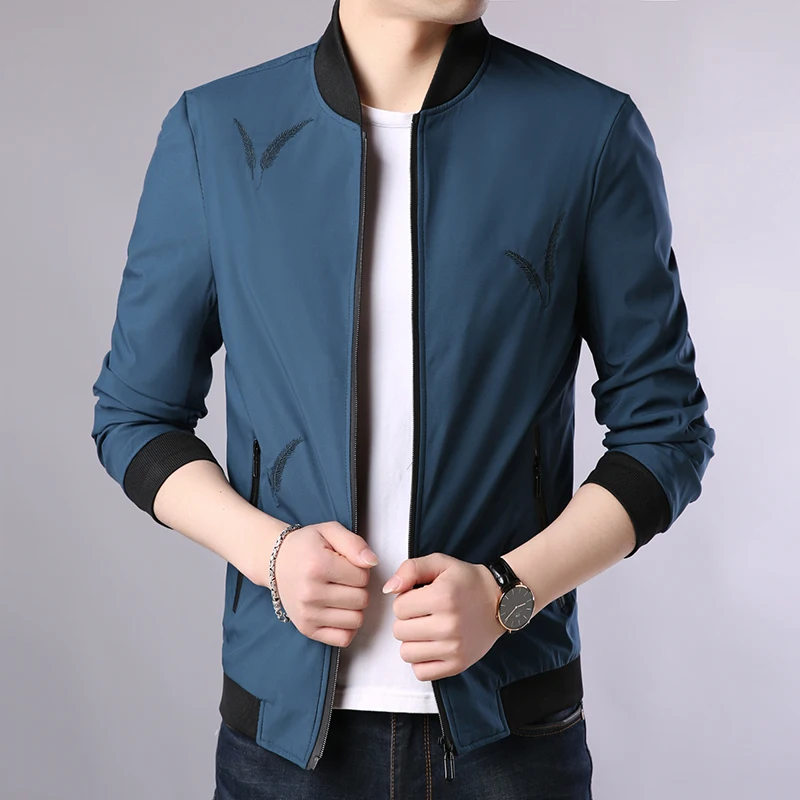 Осень 2019 куртка в стиле хип хоп мужская приталенная бомбер с цветочным принтом