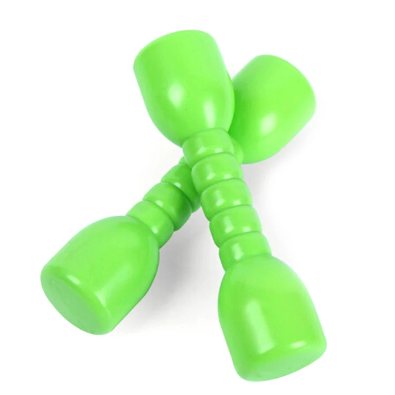 

Fashion Hot 2Pcs Kindergarten Sound Dumbbell Children Toys Outdoor Plastic Color Environmental Movement Small Fitness Dumbbell