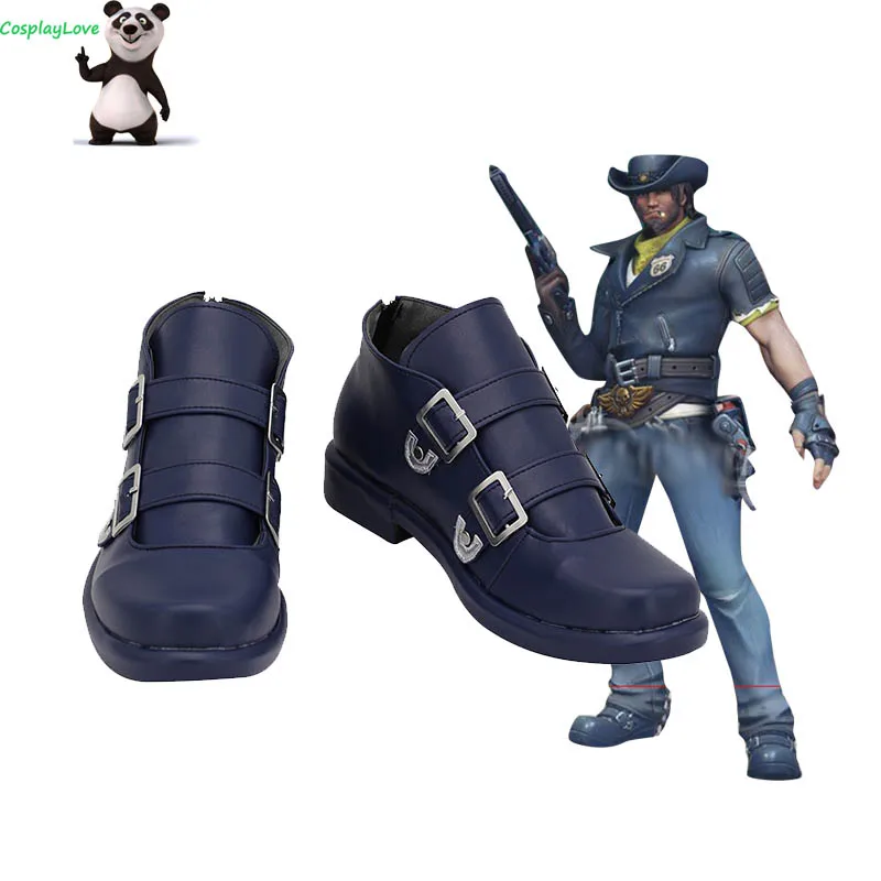 

Обувь для косплея Джесси Маккри, синяя, для рождества, Хэллоуина