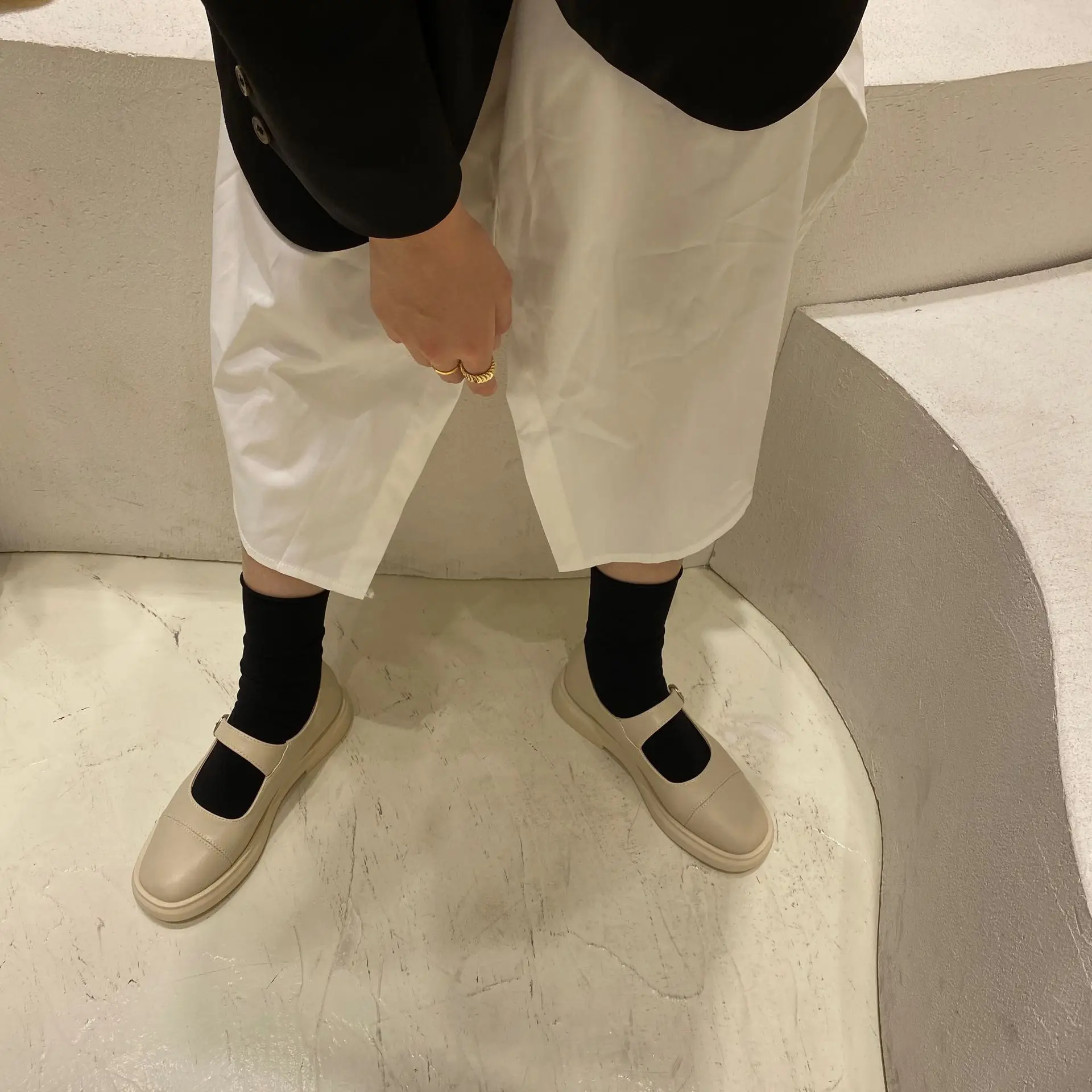 

Korean Shoes British Style Round Toe Casual Female Sneakers Clogs Platform Oxfords Women's Shallow Mouth 2021 Preppy Retro Creep