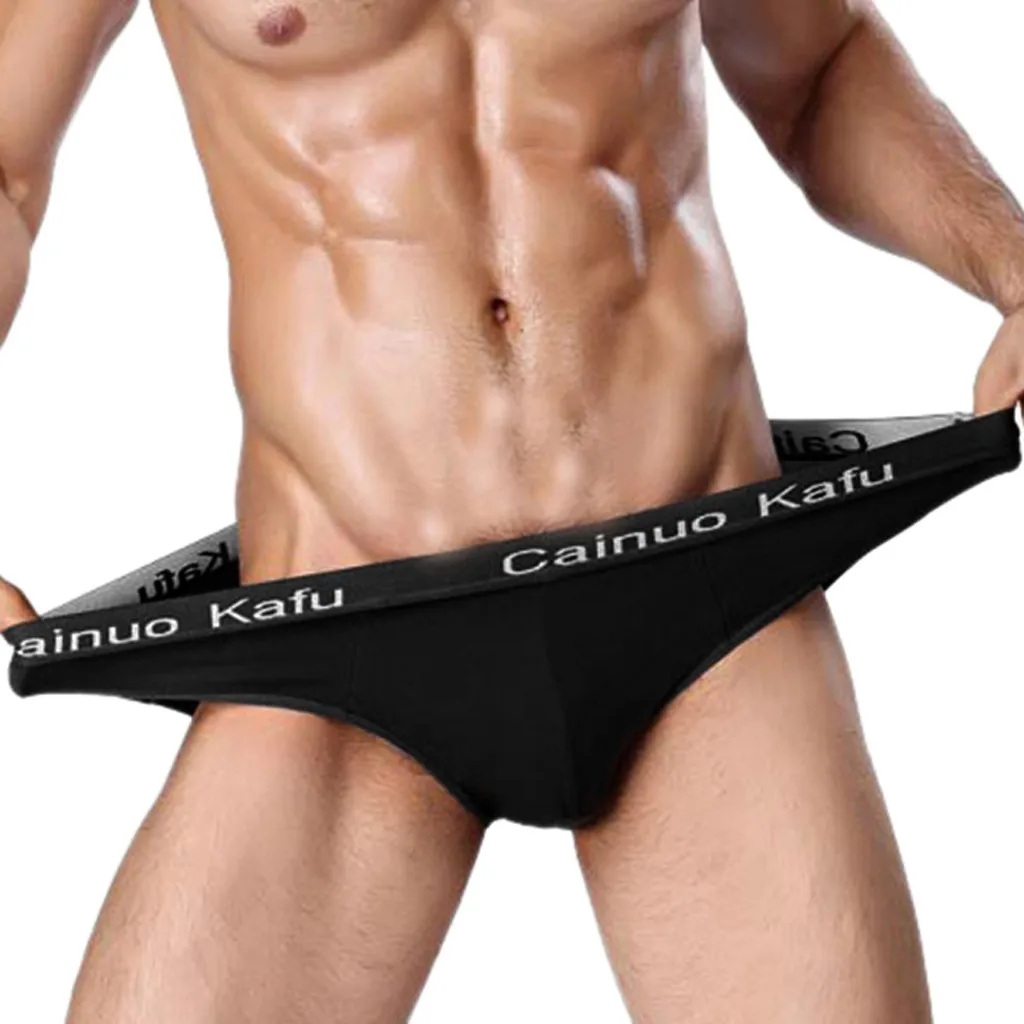 Мужское мягкое однотонное сексуальное нижнее белье для геев мужские трусы с