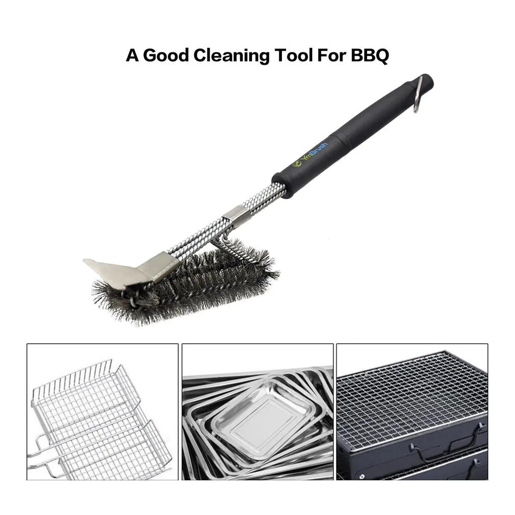 Щетка для гриля барбекю щетка инструмент очистки проволочной щетиной из