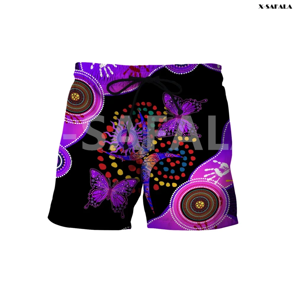 

Aboriginal_Naidoc_Week Turtle Australia 3D Printed Man Women Shorts Street Wear 1 Elastic Waist Summer Beach Casual Drawstring
