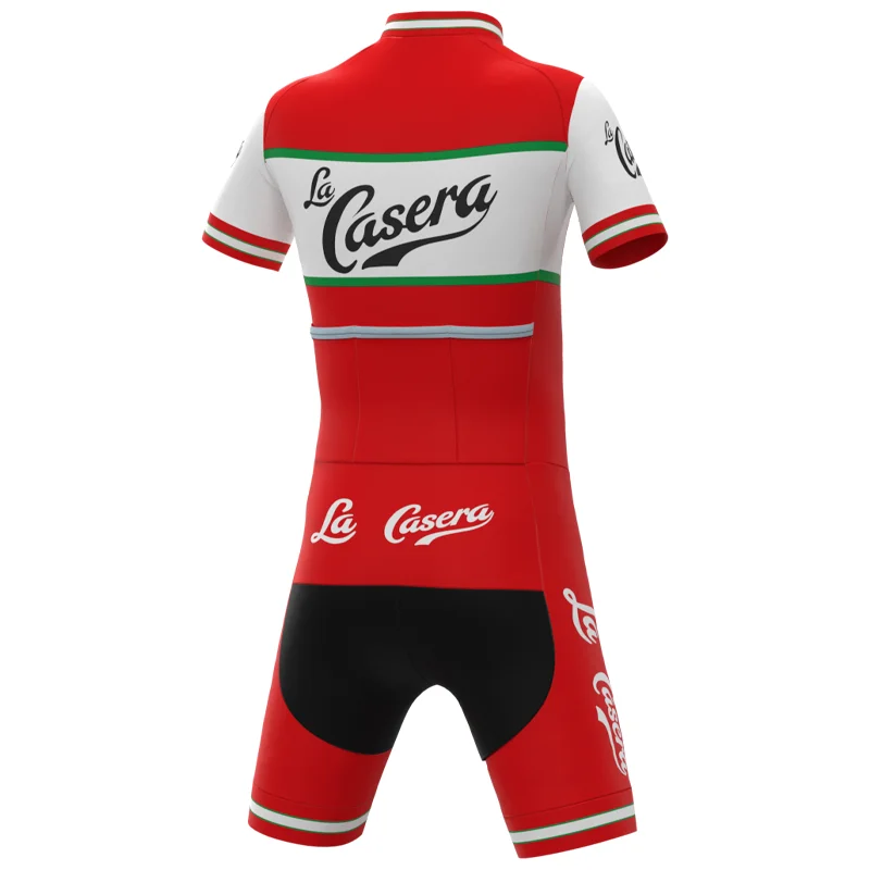 1973 соревнований испанской команды La Caser мужской велосипедный комбинезон в стиле