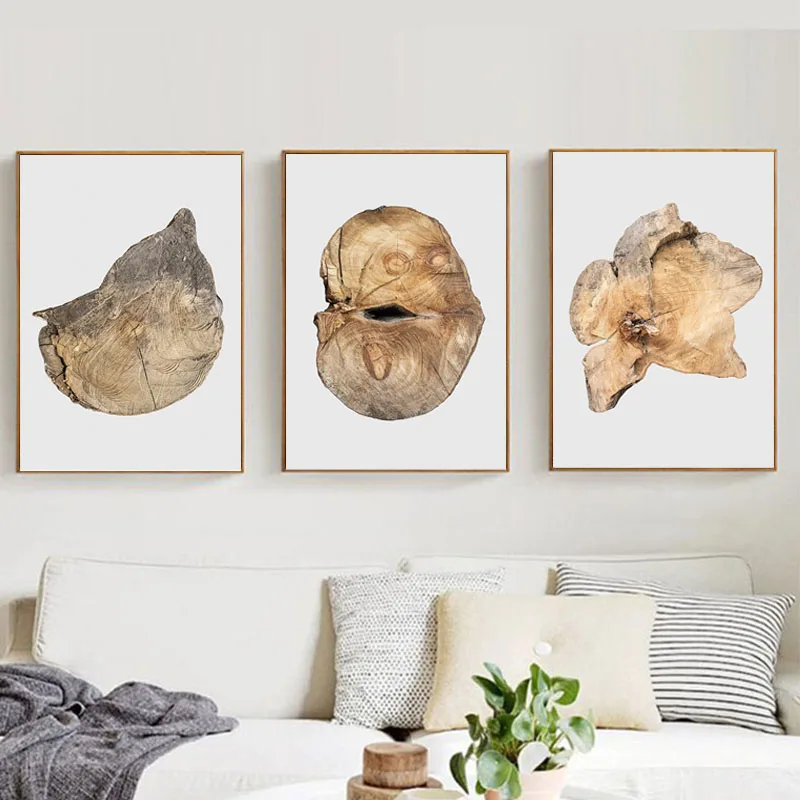 

Minimalist Retro Tree Ring Canvas Painting Year Rings Posters and Prints Wall Art Fresh Pictures for Living Room Decor Framed