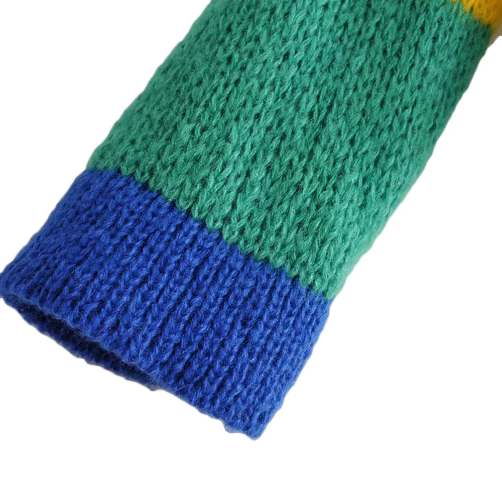 Женский Повседневный свитер Joineles разноцветный пуловер в радужную полоску с