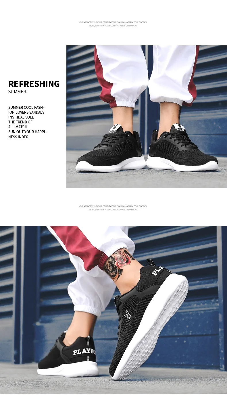 PLAYBOY New Men Running Shoes Women Waking Jogging Sneakers Adult Non-slip Outdoor Athletic Training Shoes Unisex zapatos hombre