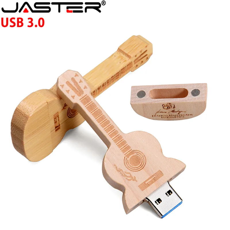 JASTER (1 PCS free LOGO) wooden guitar violin music usb flash drive hearts pendrive 4GB 16GB 32GB 64GB 128GB customer LOGO | Компьютеры и