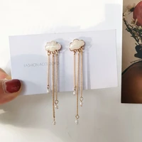 lovely clouds model earring contracted temperament drip earrings trendy pearl tassel earrings women jewelry gifts
