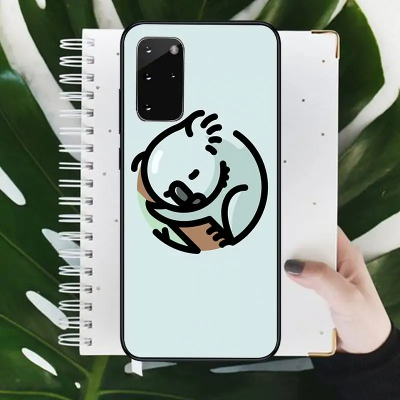

Cute cartoon Animal sleeping koala Phone Case For Samsung galaxy A S note 10 7 8 9 20 30 31 40 50 51 70 71 21 s ultra plus