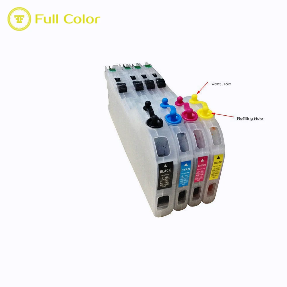 Полноцветный многоразовый пустой картридж длинная версия с чипом