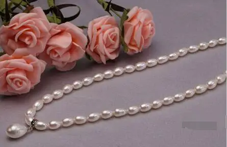 Ожерелье из натурального пресноводного жемчуга 7-9 мм | Украшения и аксессуары