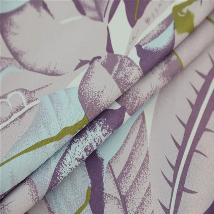 

U.S. Hemp Printing Fan Blades Shading Curtains for Living Dining Room Bedroom.