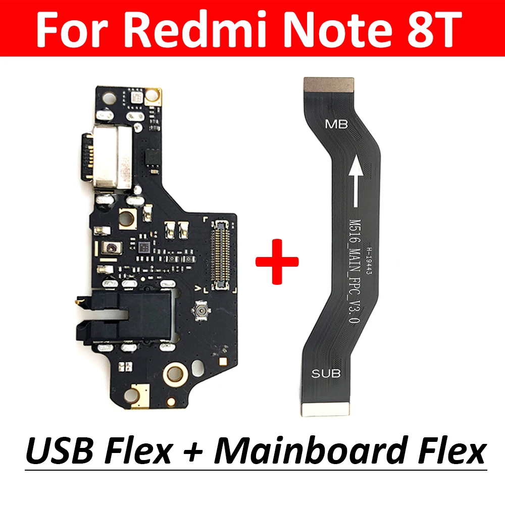 

Новый USB-порт для зарядки микрофона док-станция Соединительная плата гибкий кабель для материнской платы Redmi Note 8T
