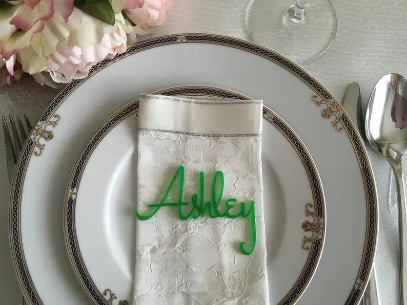 Пользовательские имена сценариев свадебные визитки деревенские именные карты