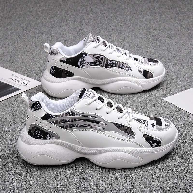 

Men Casual Shoes Chunky Sneakers Male Trainers Zapatillas Dropshipping Breathable Walking Shoes Men Tenis Masculino Lace-Up