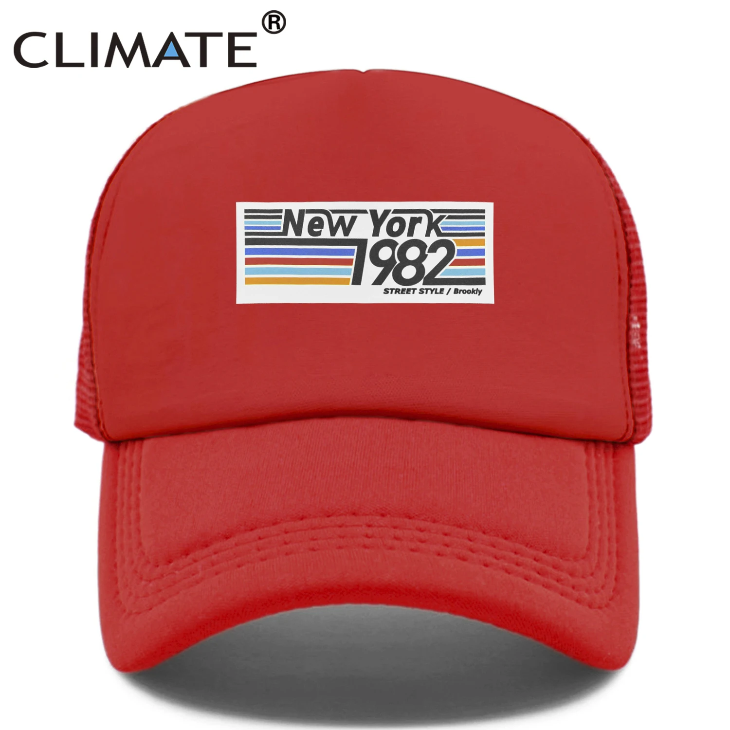 

CLIMATE New York Кепка Дальнобойщика шляпа New York City 1982 Cool Mesh Cap Brooklyn хип-хоп шапка, кепка для мужчин женщин мужчин и молодежи
