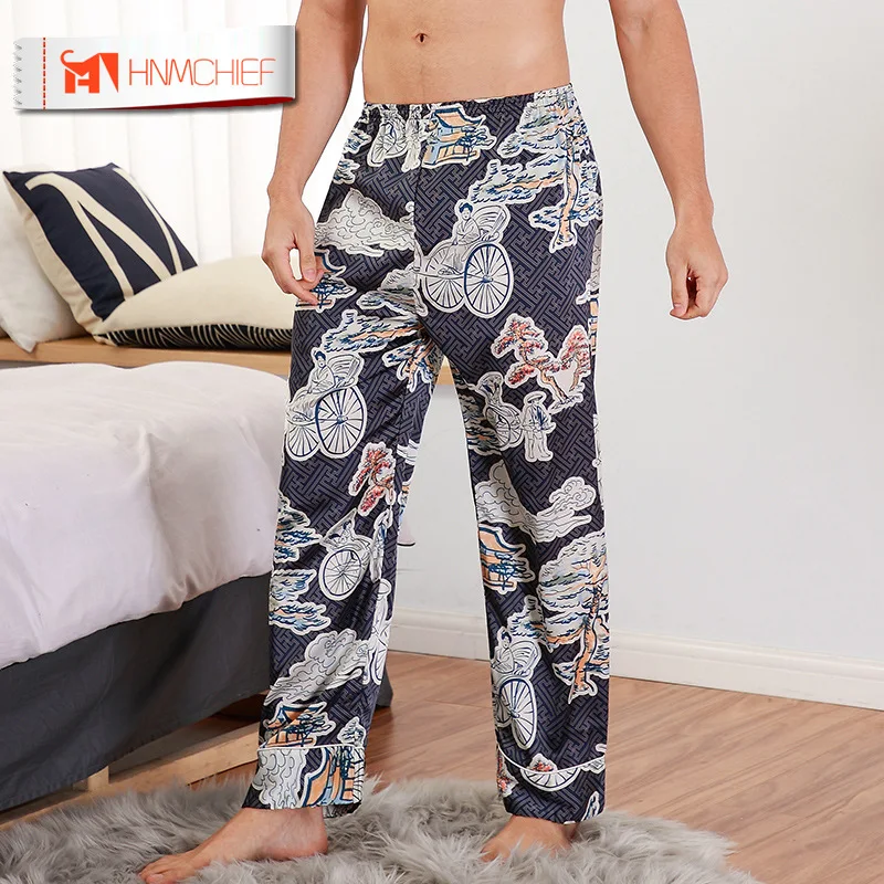 Мужские брюки для сна HNMCHIEF удобная домашняя одежда нижнее белье | Мужская