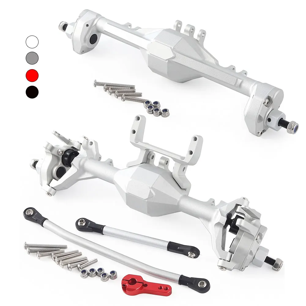 

New Aluminum Alloy Front and Rear Portal Axle with Anodic Oxidation for 1/10 RC Crawler Car Axial SCX10 II RGT 86100 Redcat GEN8