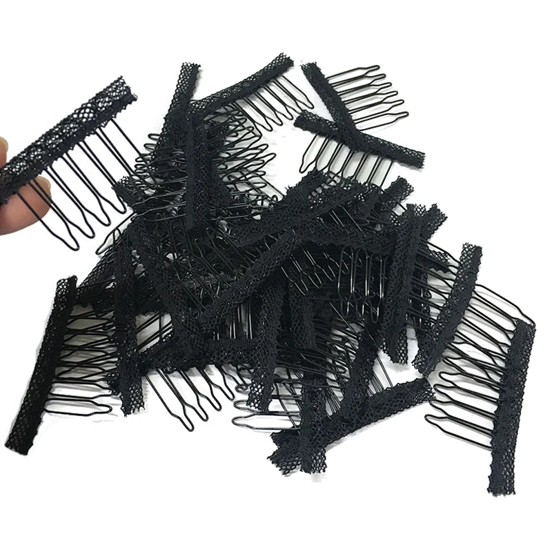 Клипсы для парика из нержавеющей стали гребни наращивания волос аксессуары 6