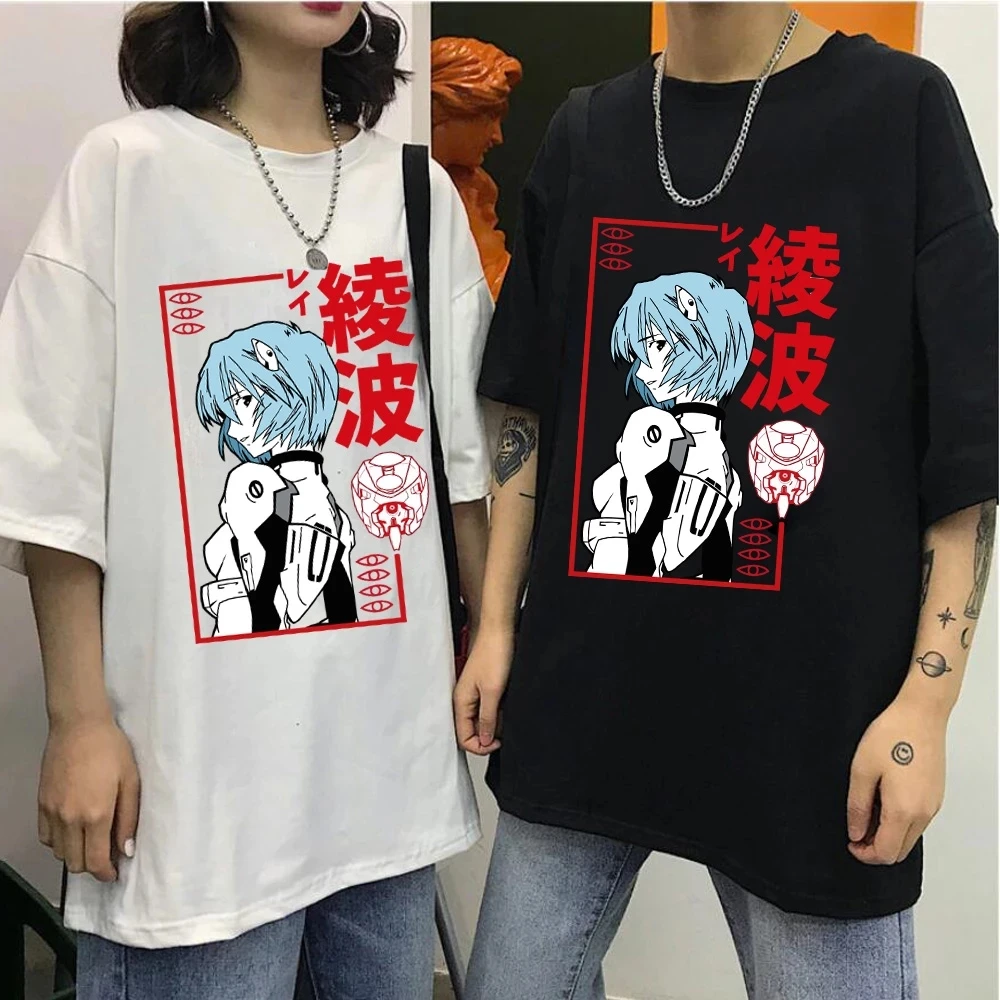 Футболки для мужчин Janpan Амин Ayanami Rei Harajuku футболка с принтом 2021 Лето Панк Стиль О