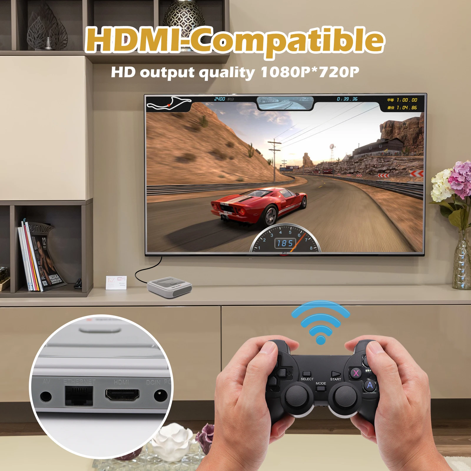 Супер консоль X Pro 4K HD Ретро игровая для PSP/PS1/DC/N64 видеоигр с 50000 + играми KODI
