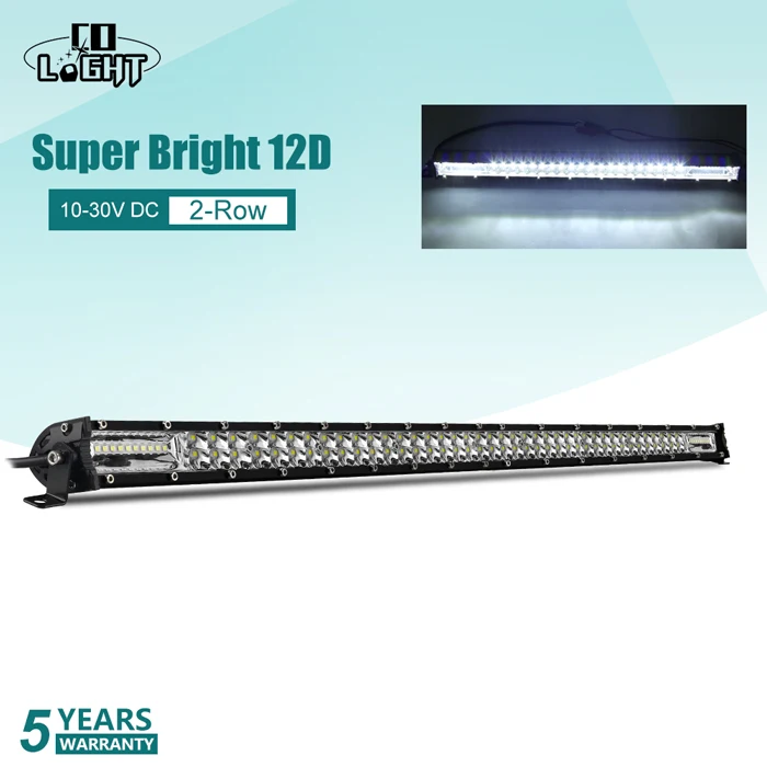 12D 32 inch 300W Со светом супер тонкий 60 Вт 180 Вт 300 Вт светодиодный рабочий свет 12 в 24 в " 20" 3" точечный прожектор комбо 4X4 свет бар внедорожный для Jeep внедорожник грузовики - Цвет: 12D 32 inch 300W