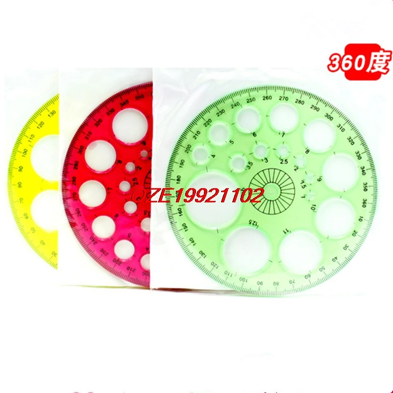 1 шт. 360 градусный транспортир полный круг для рисования инструмента Круглый