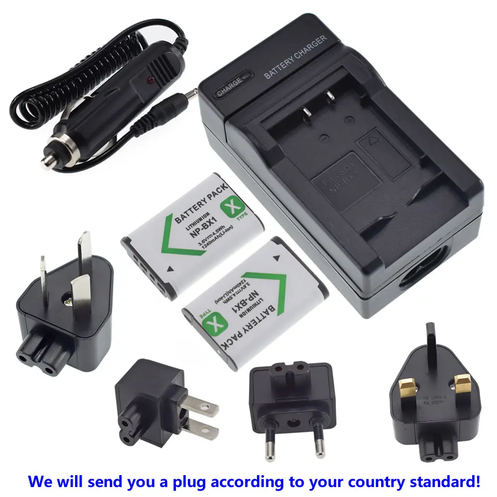 4x NP-BX1 Battery + Home&ampCar for SONY RX100 RX1 X TYPE HDR-AS100 AS15 AS10 | Электроника